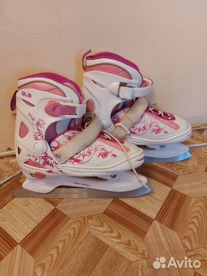 Коньки детские раздвижные (34-37р)