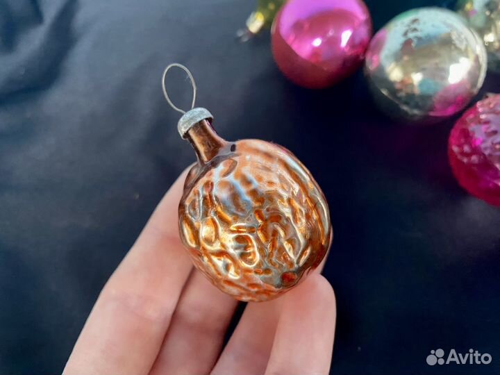 Елочные игрушки шарики орехи