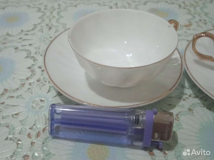 Чашка с блюдцем кофейные