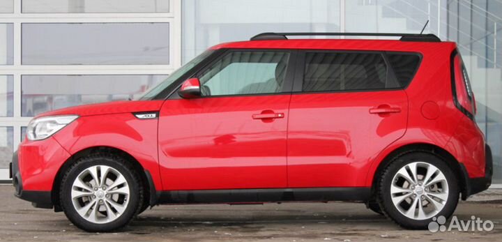 Рейлинги черные апс для KIA Soul II с 2013-2019