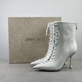 Ботильоны белые Jimmy Choo