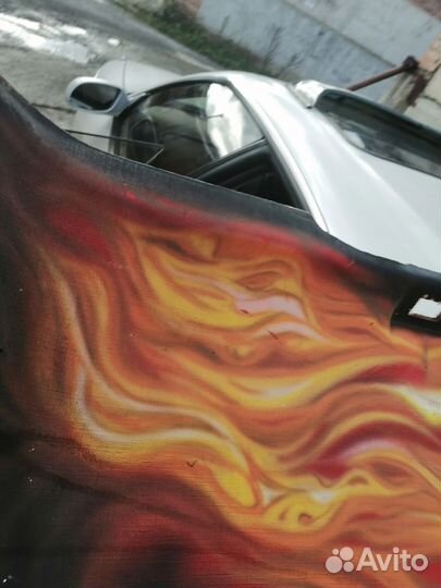 Потолок с аэрографией на ваз 2109