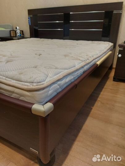 Кровать 180 на 200 с матрасом бу