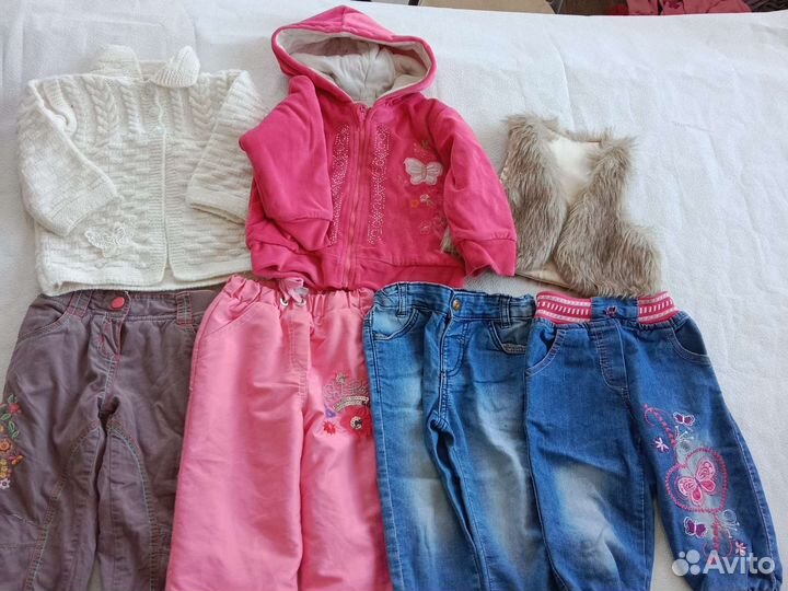 Большой пакет одежды на девочку 2- 3 лет