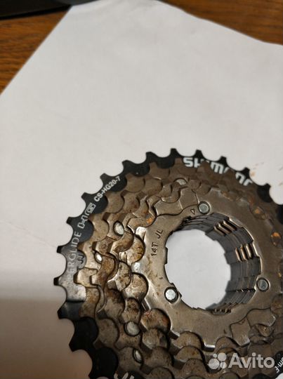 Shimano кассета CS-HG20-7, шатуны со звездой