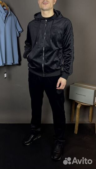 Вельветовый костюм versace