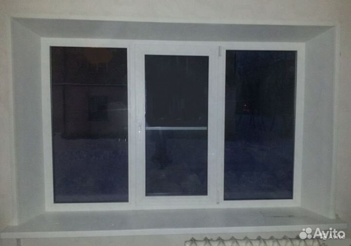 Окно пвх 3х камерное 2100х1400 2х створчатое