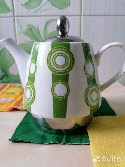 Чайник заварочный с приспособлением для подогрева