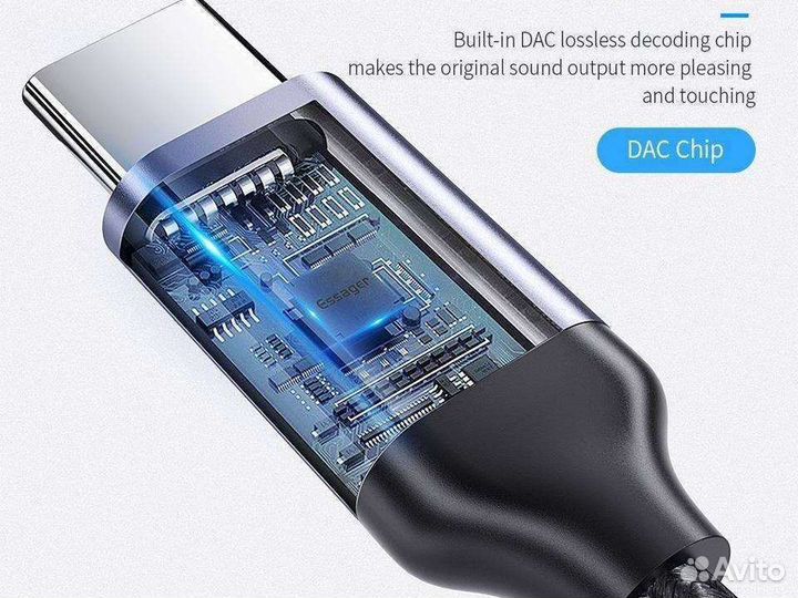 Переходник Essager type-c с 3.5mm