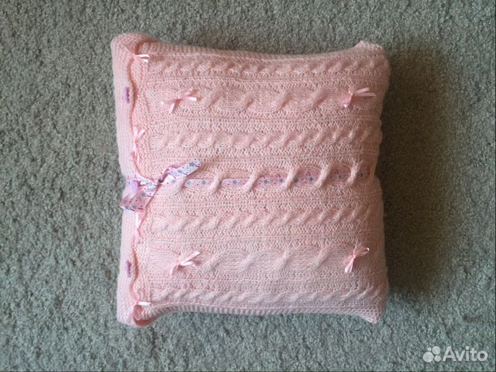 Вязаный плед ручной работы (новый)