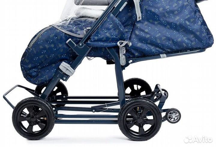 Санки-коляска Nika - Ника Детям 8-1К (нд8-1К), Син