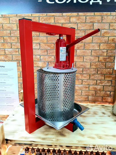 Пресс-соковыжималка гидравлический 8л нерж поршень