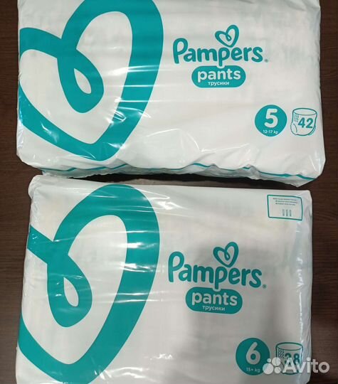 Трусики Pampers Pants 5 и 6