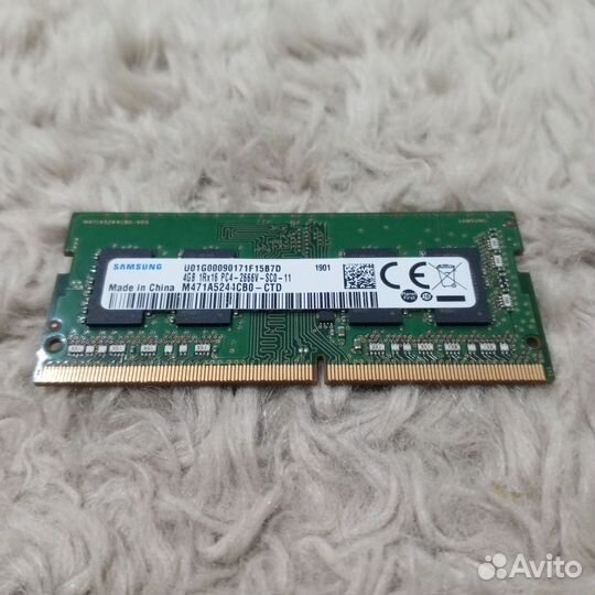 Оперативная память ddr4 4gb samsung