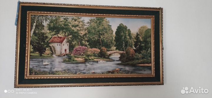 Картина в раме гобелен