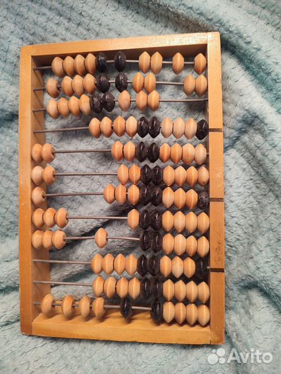 Деревянные счёты СССР кзф высота 27 см