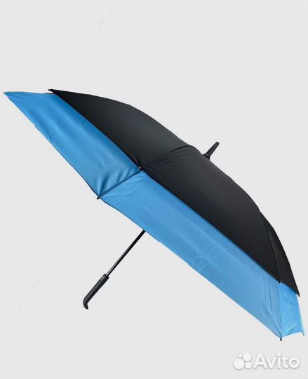 Зонт-трость для двоих. Полуавтомат. Антиветер