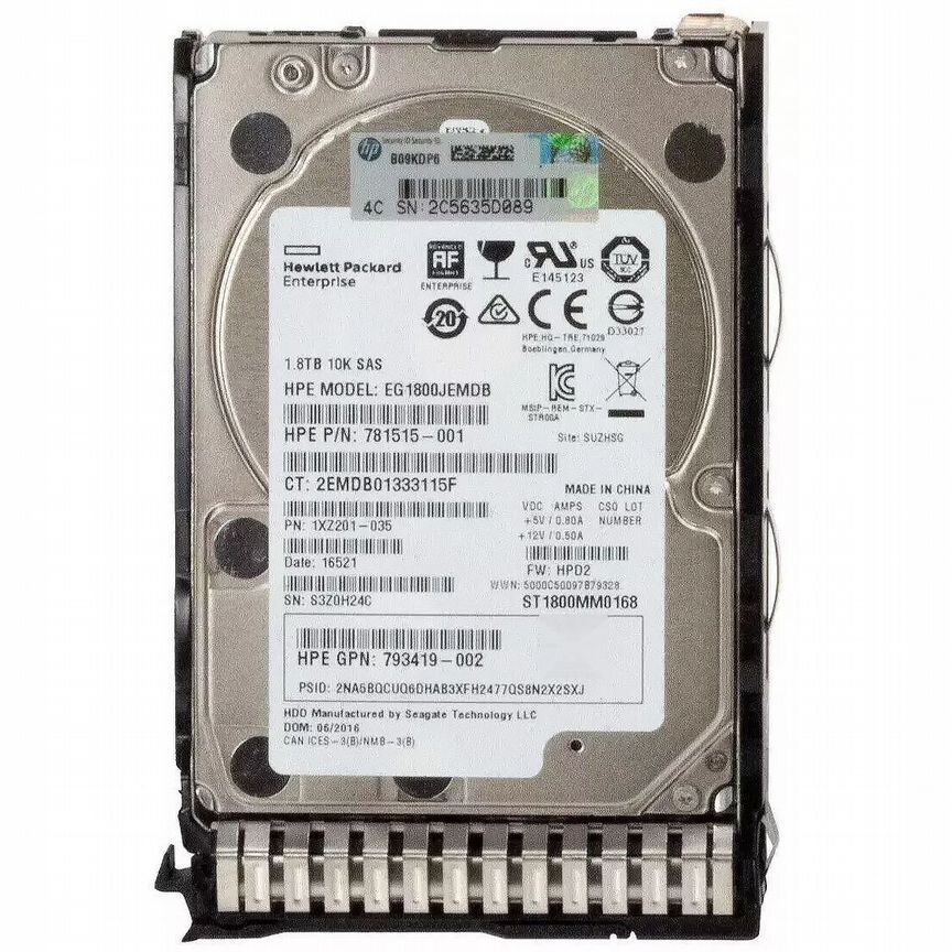 [793419-002] Жесткий Диск Hp Eg1800jemdb 1,8tb Sas 2,5" Hdd 793419-002
