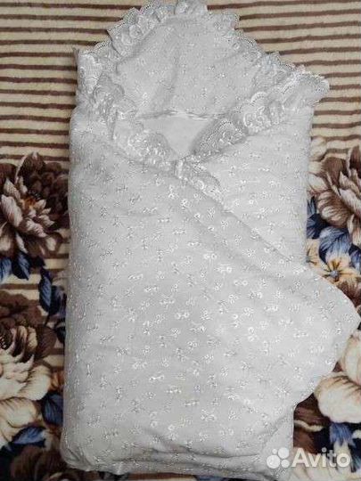 Одеяло конверт зимний на выписку, зима 2 в 1