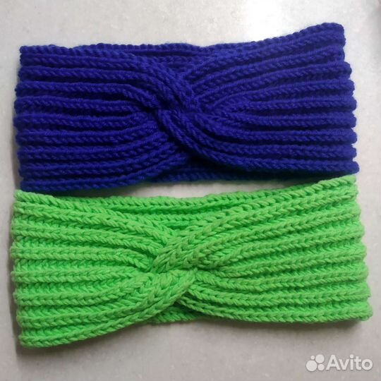 Вязаная повязка на голову