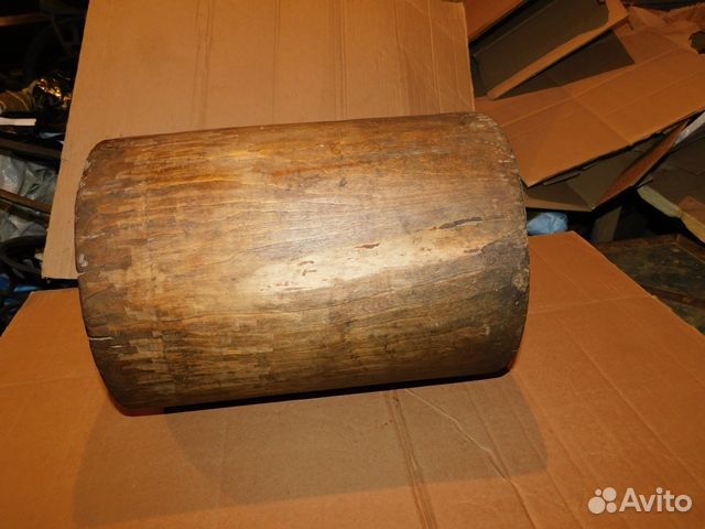 Антикварный, долбленый, липовый жбан-колода -мед