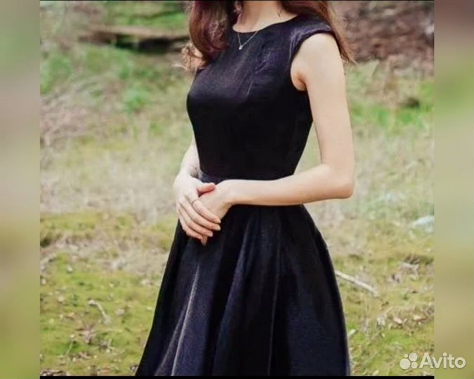 Платье женское чёрное вечернее