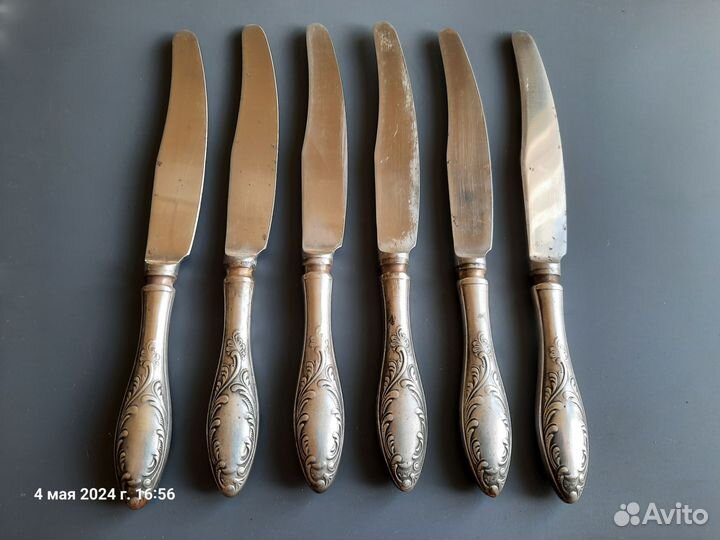 Нож, набор ножей Пламя мельхиор