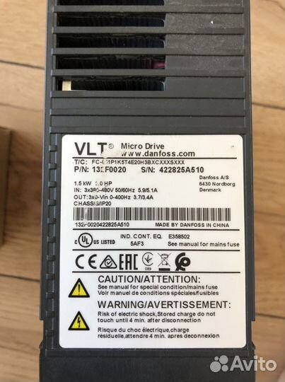 Преобразователь частоты danfoss