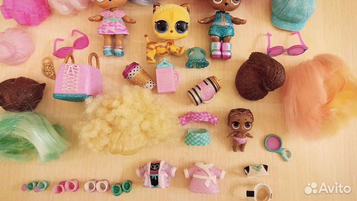 Куколки лол с причëсками (париками) оригинал