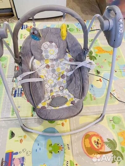 Детские электронные качели 2в1