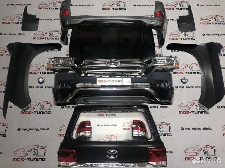 Рестайлинг Toyota Land Cruiser 200 Executive black