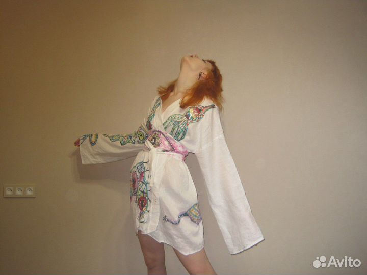 Платье кимоно женское