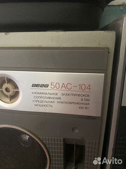 Усилок и колонки вега 25ас 109-2 50ас 104