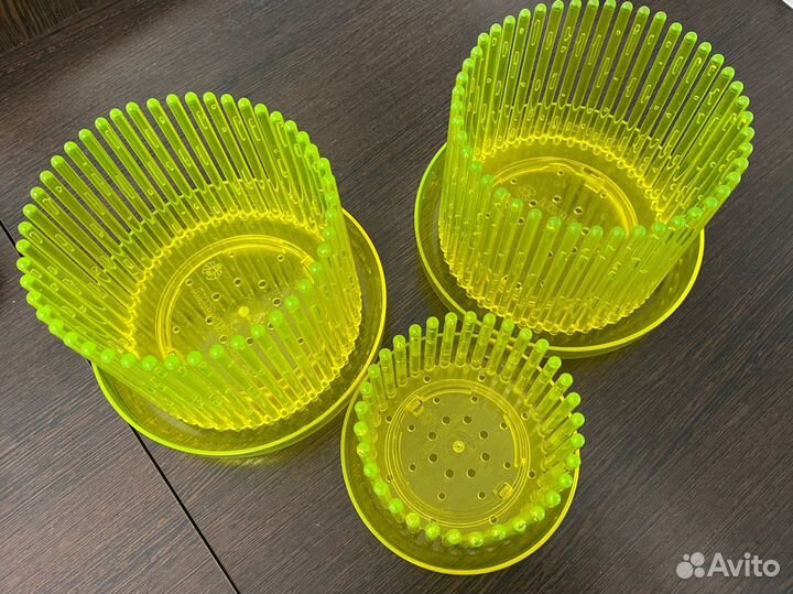 Кашпо горшок для цветов, орхидей. «Корона», 1 шт