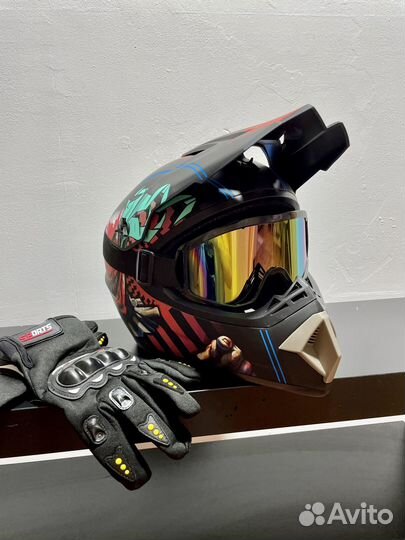 Мотошлем кроссовый шлем для мотокросса