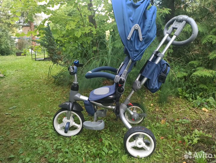 Велосипед трехколесный с ручкой Tigger little