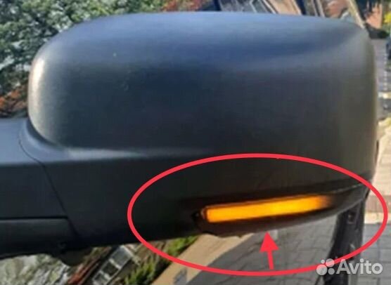 Комплект повороты—подсветка на зеркала Dodge RAM