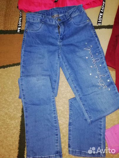 Жилет, куртка, джинсы