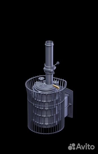 Печь для бани Гефест Авангард зк Ураган 40 (П2)