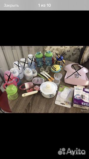 Бутылочки,поильники, ложки, термосумка