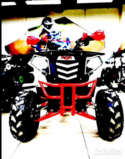 Детский квадроцикл 125 кубов Grizlik A125 красный