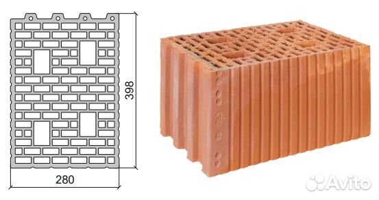 Поромакс 280 строительный блок