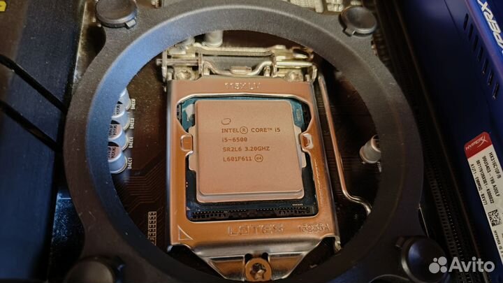 Мат. плата с процессором i5 6500 и памятью 16Gb