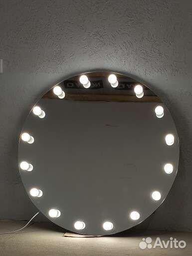 Гримерное зеркало безрамное