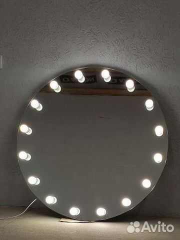 Гримерное зеркало безрамное