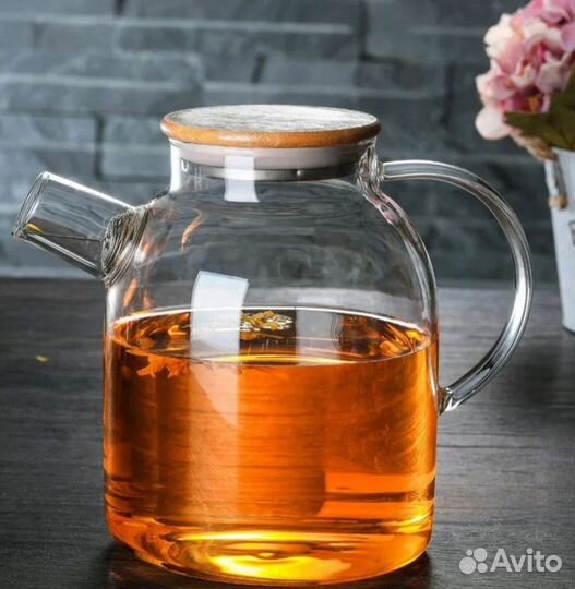 Чайник жаропрочный заварочный 1600 мл новый