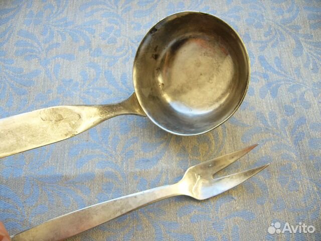 Половник. Мельхиор. Винтаж. Прибалтика