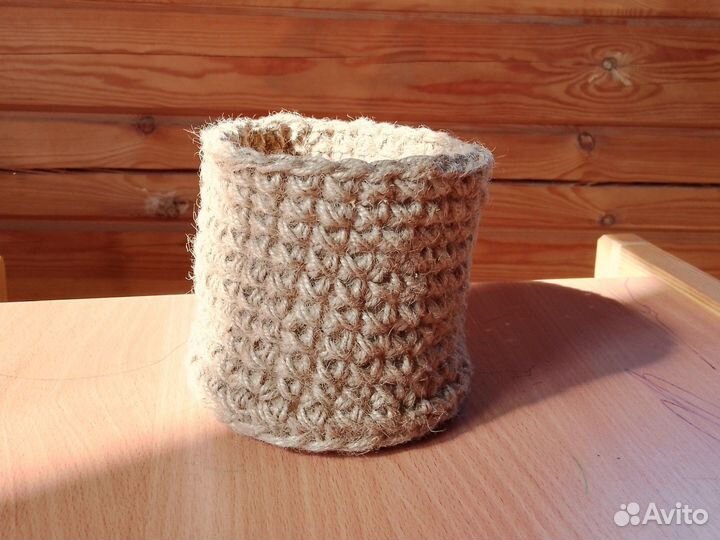 Корзинка из джута