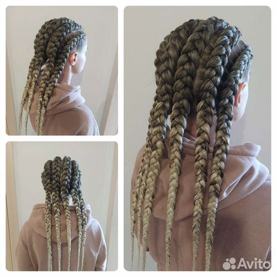Косы объемные брейды с канекалоном