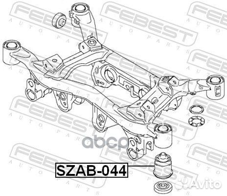 Сайлентблок подрамника suzuki grand vitara 05